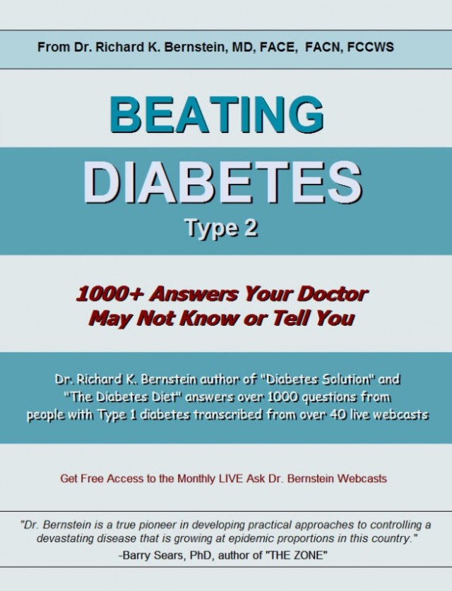 Beating Diabetes EBook - Dr. Bernstein's Diabetes Solution. A Complete ...